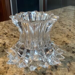 PartyLite Crystal Candle Stand Reversible Aurora